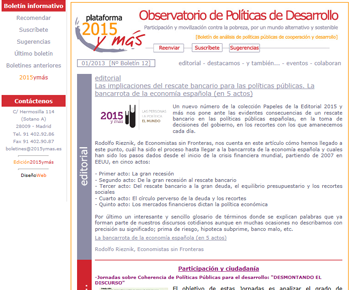 Mailing y Boletines 2015