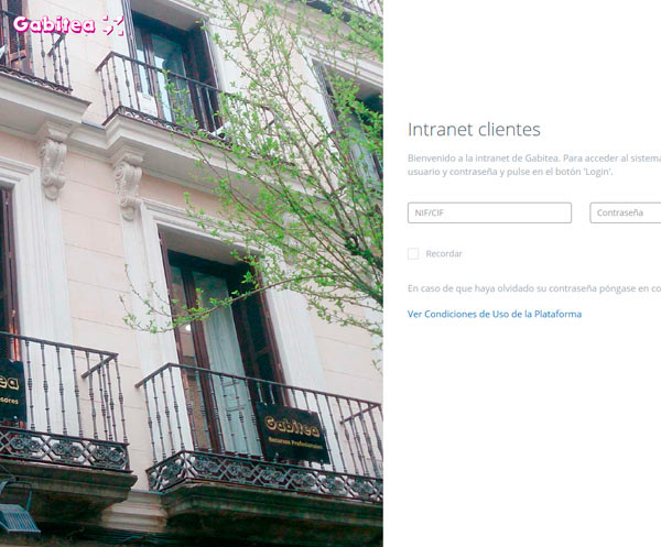 Intranet clientes Gabitea