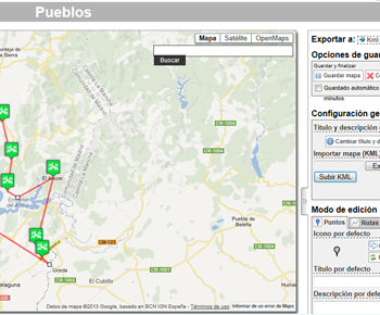 aplicación para la gestión de mapas