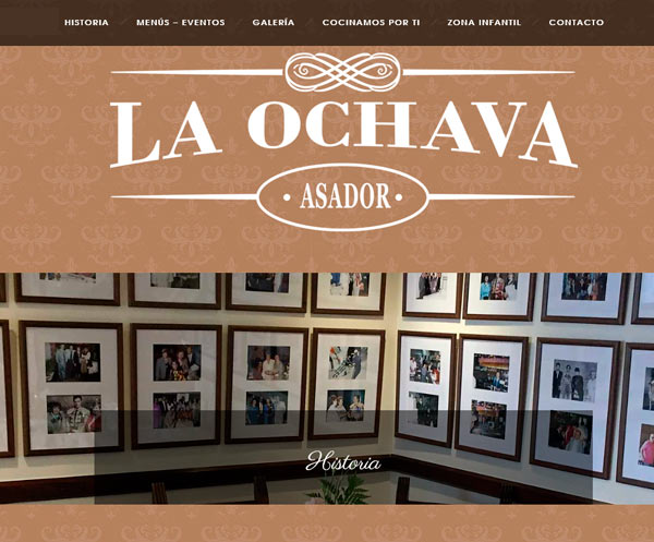 Web restaurante Asador La Ochava