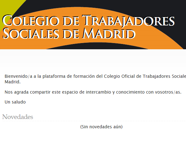 Plataforma de Formación Colegio de Trabajadores Sociales de Madrid