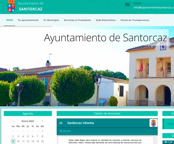 Web corporativa del Ayuntamiento de santorcaz